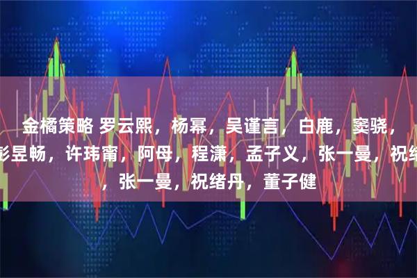 金橘策略 罗云熙，杨幂，吴谨言，白鹿，窦骁，海绵宝宝，彭昱畅，许玮甯，阿母，程潇，孟子义，张一曼，祝绪丹，董子健