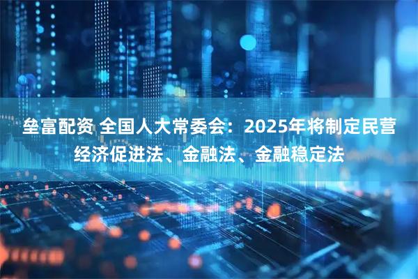 垒富配资 全国人大常委会:2025年将制定民营经济促进法、金融法、金融稳定法